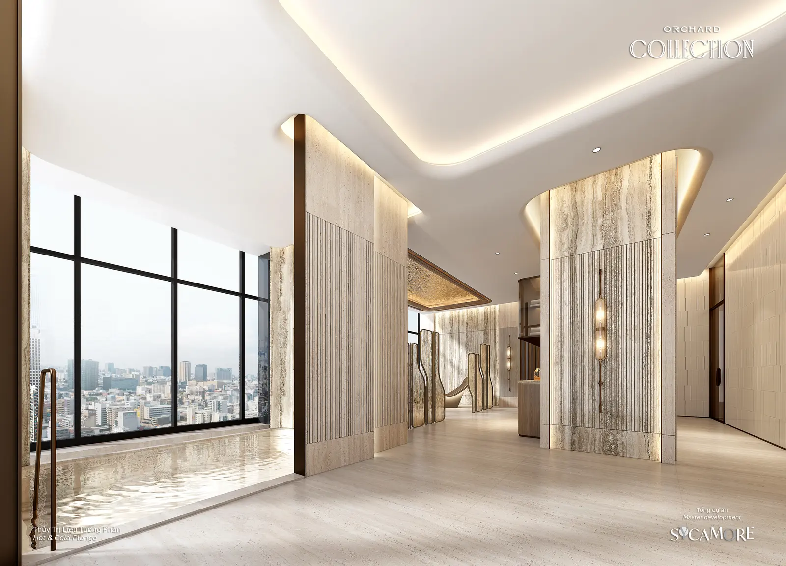 Thủy trị liệu tương phản nóng lạnh trong Spa House