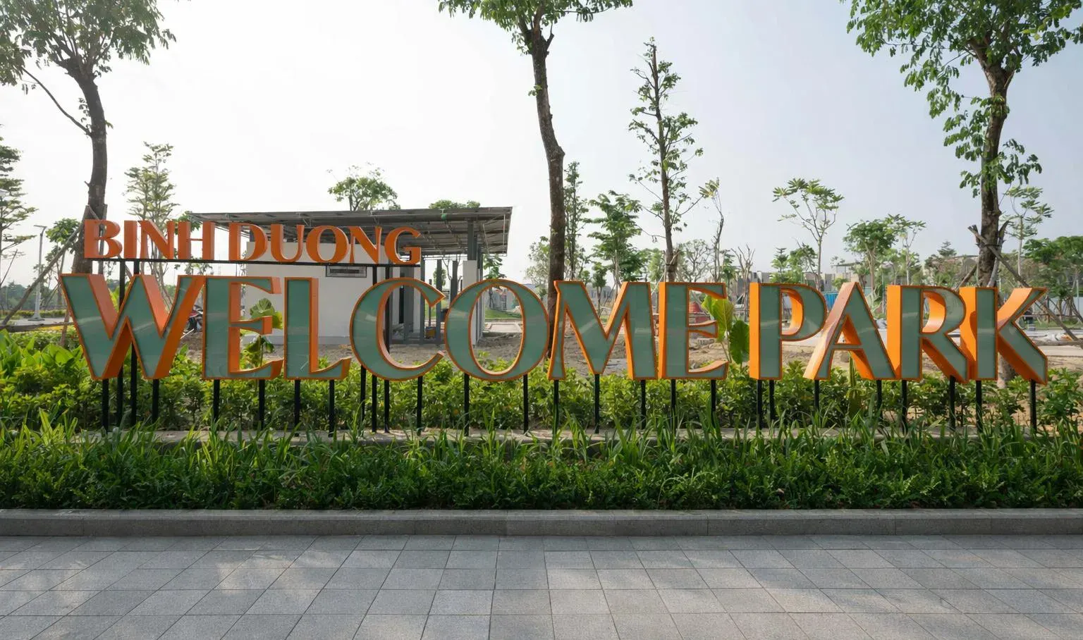 Bảng tên Binh Duong Welcome Park, ảnh thực tế
